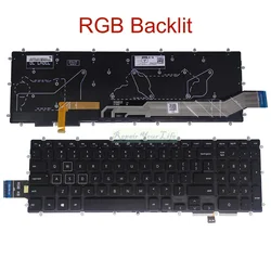 US Arabic Hebrew RGB Backlit Keyboard for Dell G5 5590 5500 G5 SE 5505 5587, G3 15 3590 3500 3779 3579 Laptop 4-Zone Backlight