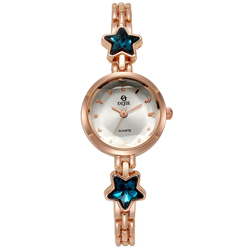 Korea Style Female Students Wristwatches Blue Lucky Star Ladies Watch Fashion Women Elegant Bracelet Relojes Mujer