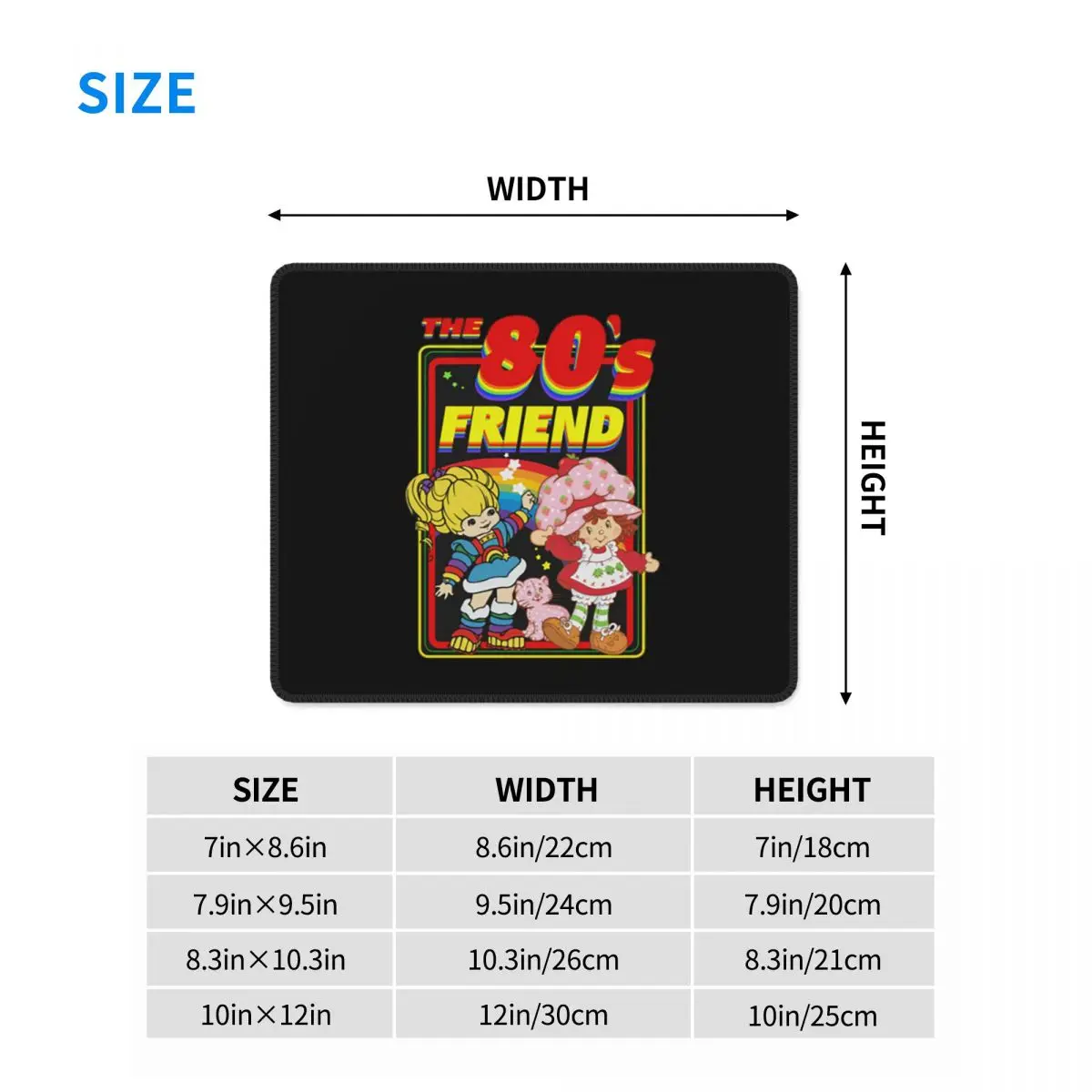 Multi-size Mouse Pad Rainbow Brite - The Friend For Christmas Gamer PC Laptop Mats Keyboard Carpet Computer GamingDesk Mat