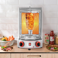 3000W Automatic Rotation Gas Electric Doner Kebab Machine Commercial Vertical Oven Turkish BBQ Kebab Machine