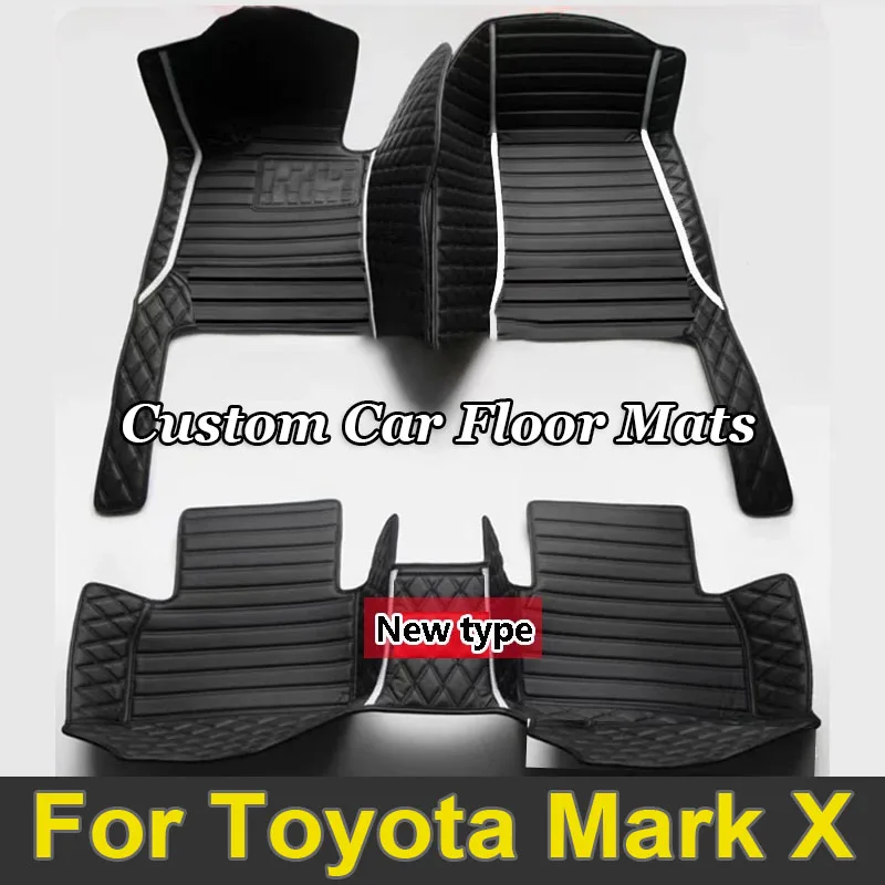

Car Floor Mats For Toyota Mark X X130 2010-~2019 Luxury Leather Mat Carpets Rugs Interior Parts Car Accessories 2011 2012 2013