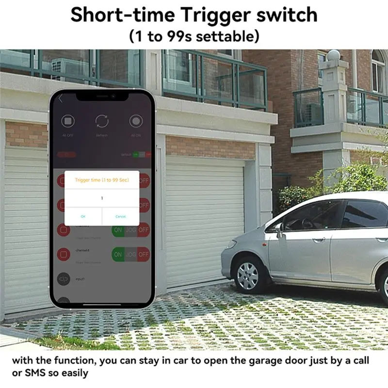 Promotion Day SMS GSM 4G LTE 8 Channel Relay ON/OFF Switch For Gate Opener Motor Control SM8-WLTE APP Remote Controller EU Plug