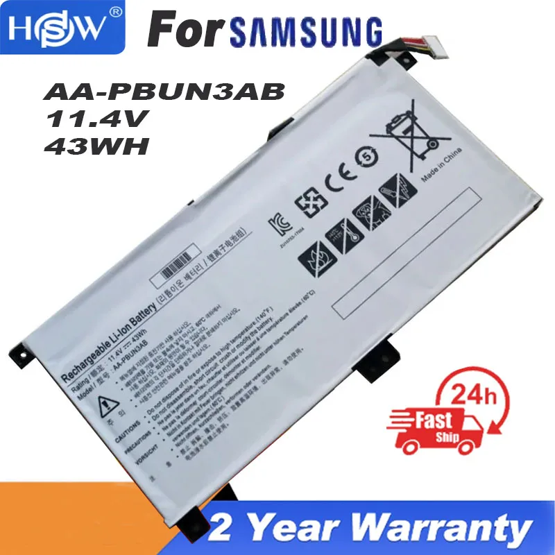 YENI AA-PBUN3AB Laptop batarya Samsung 500R5M NT501R 300E5K NP740U3L-L02US NP740U3L NP530E5M NP740U5L 8500GM 3780 mAh 43Wh