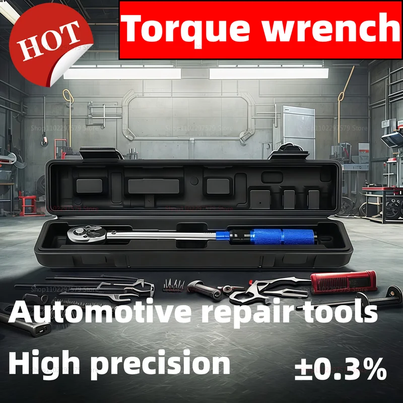 【セール中】3/8 インチデジタルトルクレンチ 10-60Nm 自動車用ラチェットソケットスパナ精度 ±3% 機械式ワークショップツール車の修理用