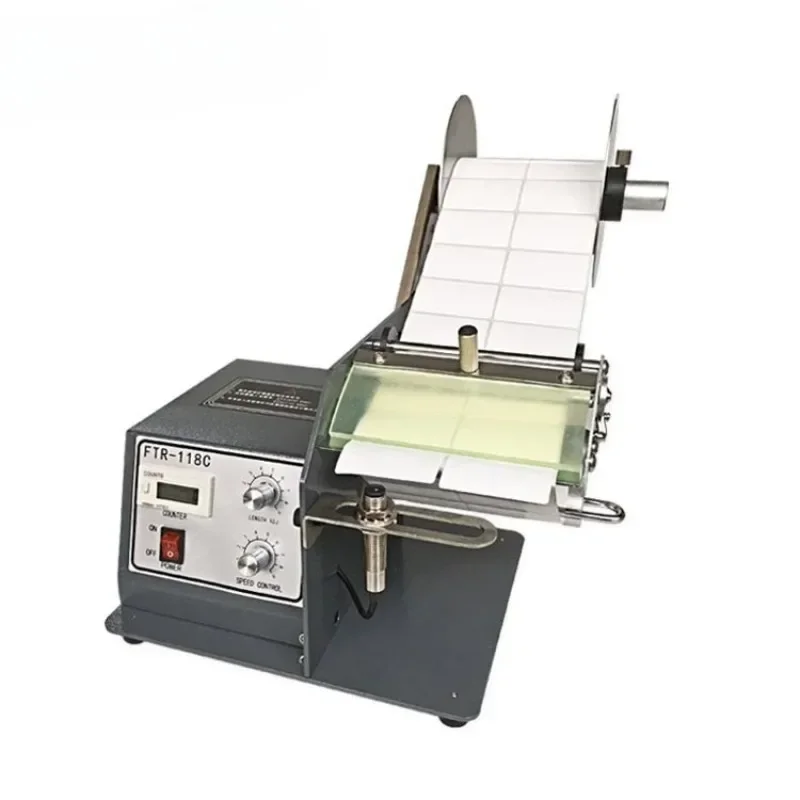 120mm wide automatic label dispenser FTR-118C automatic label stripping machine with counting function