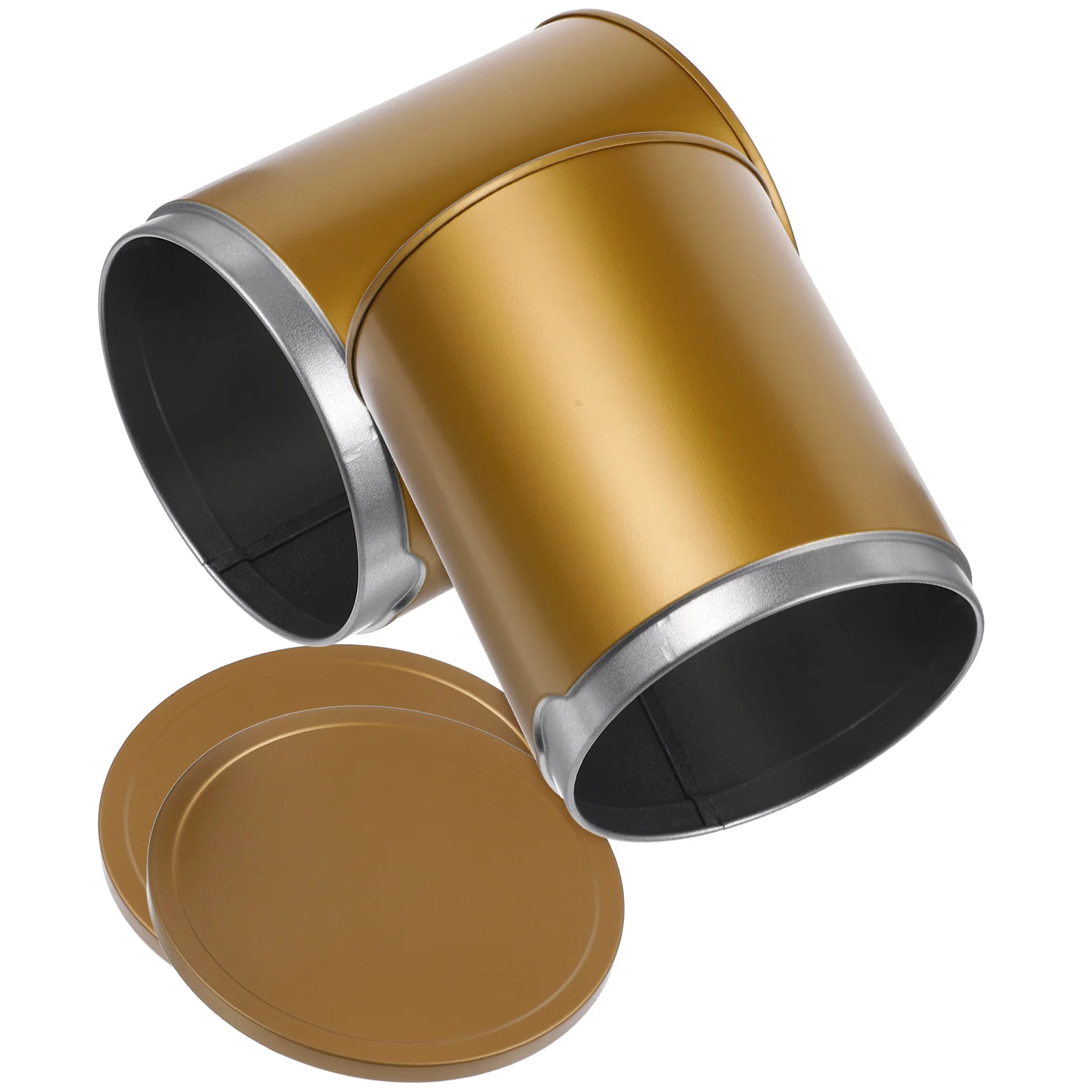

Tea Canister Gift Box Jars Tinplate Containers Storage Loose Leaf Airtight Food Container Lid Home Party