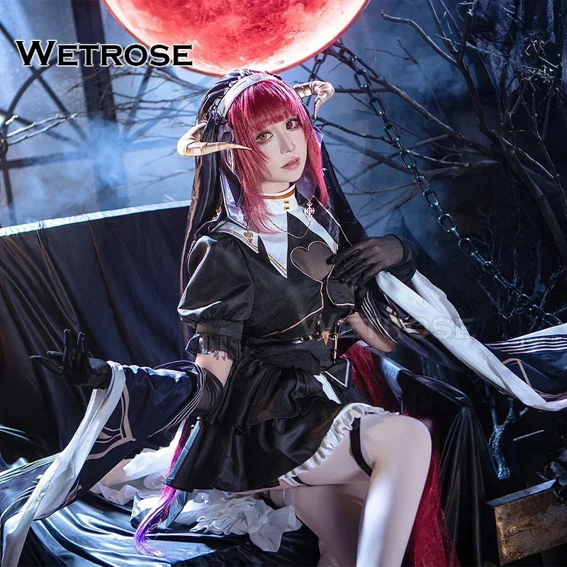 

【Wetrose】В наличии SSR 2024 Houshou Marine Nun Sister 1st Live Ahoy Косплей Костюм Новый концертный наряд Парик Хэллоуин Рождество