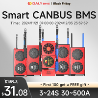 Smart BMS LiFePO4 Li-ion 3s 4s 8s 13s 16s 12V 24v 36v 48v 100A 150A 200A 250A 400A 500A LiFepo4 18650 daly bms with CANBUS