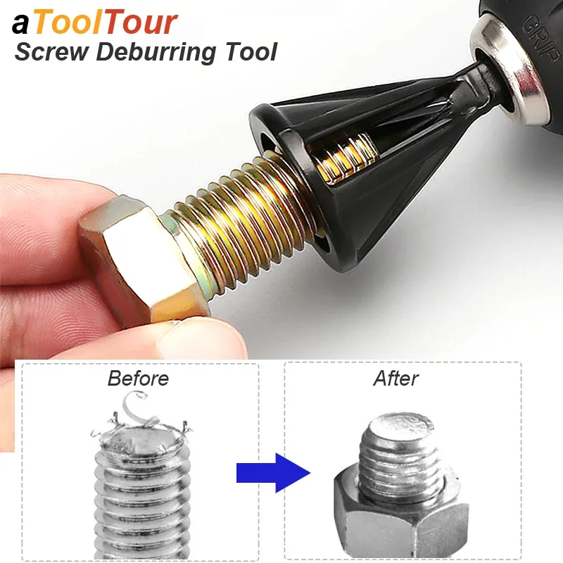 

Deburring External Chamfer Tool Metal Hexagonal Trimming Drill Bit for Stainless Steel Copper Screw Fast Remove Burr Removal