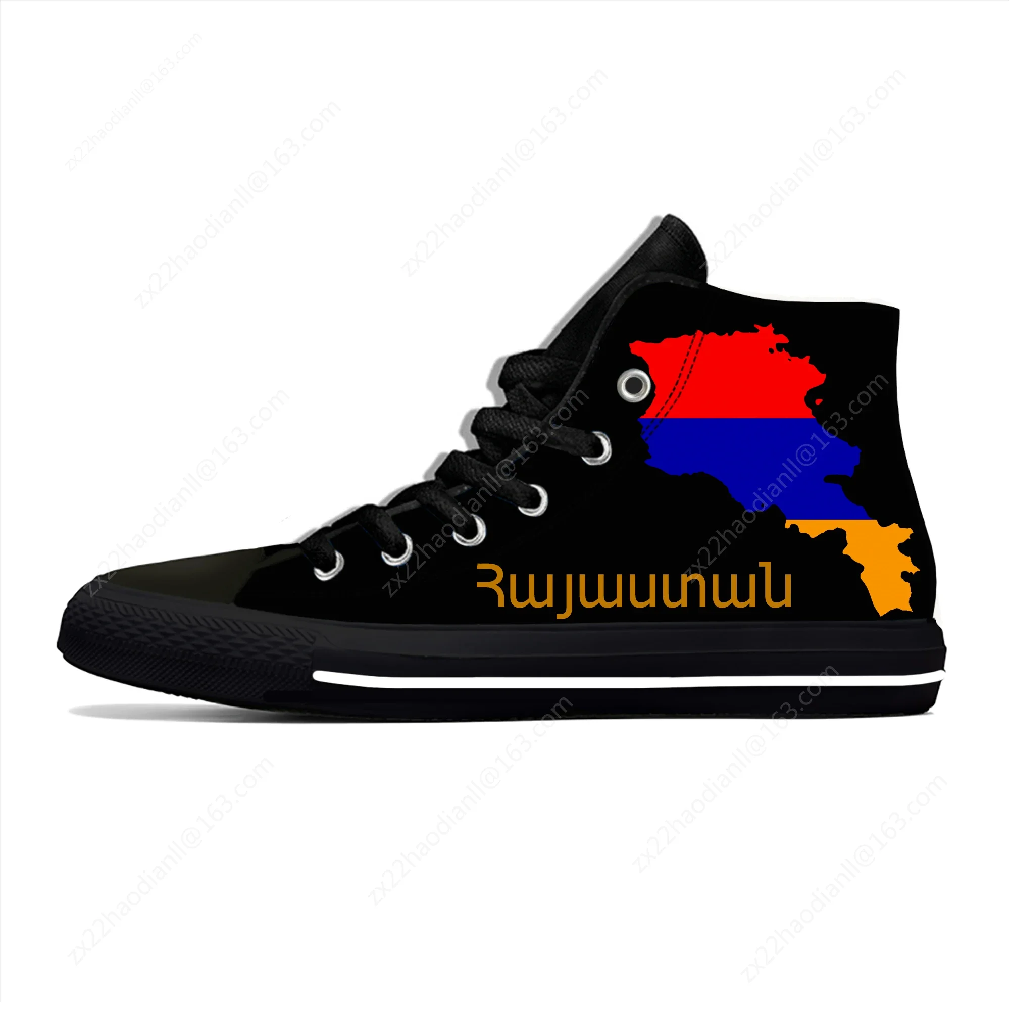 Armenia Flag High Top Sneakers Mens Womens Teenager Casual Shoes Canvas Running 3D Printed Shoes Breathable Lightweight shoe