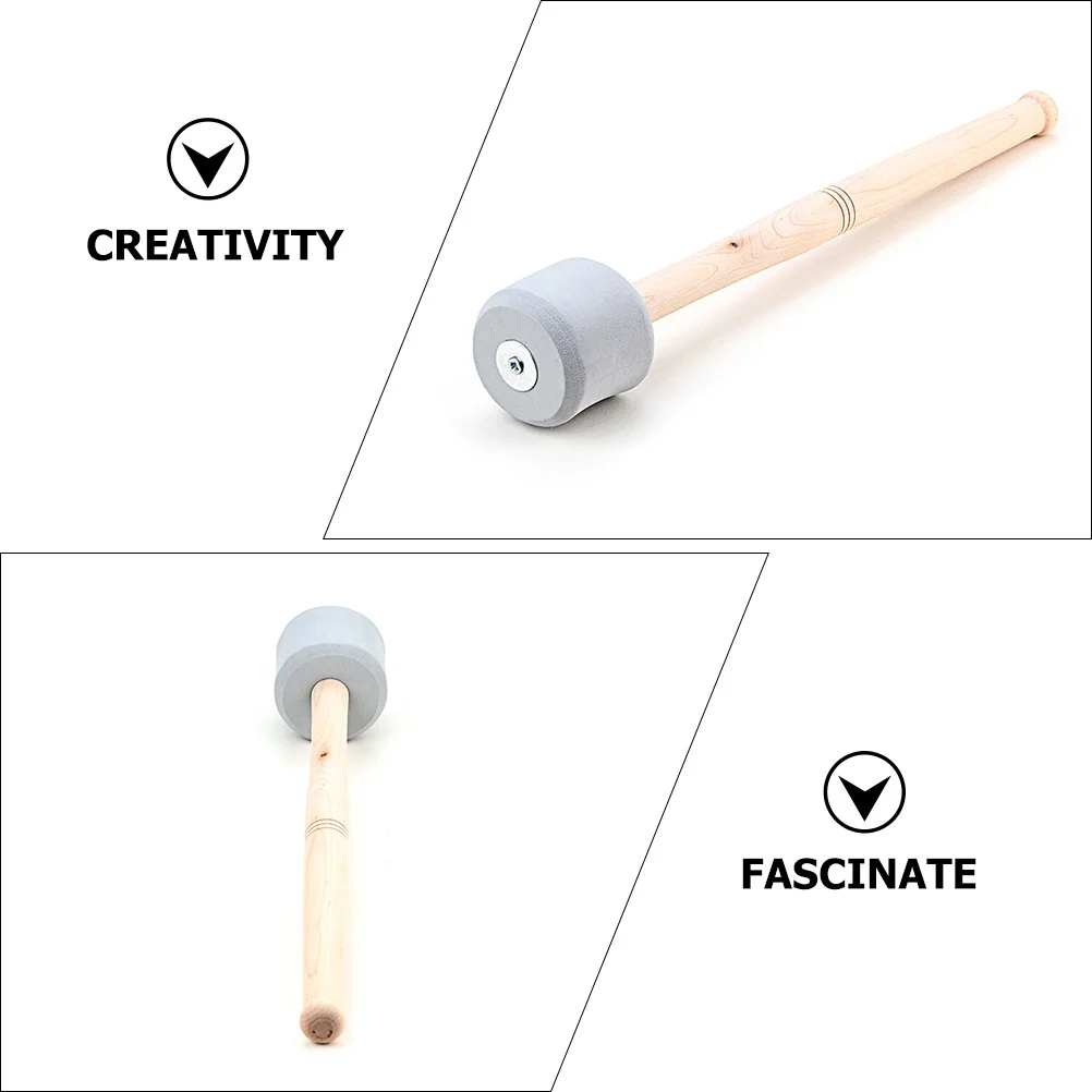 

Wood Drum Mallet Stick Premium Wooden Handle Percussion Drum Stick for Practice Performance Band Concert Musical Instrument