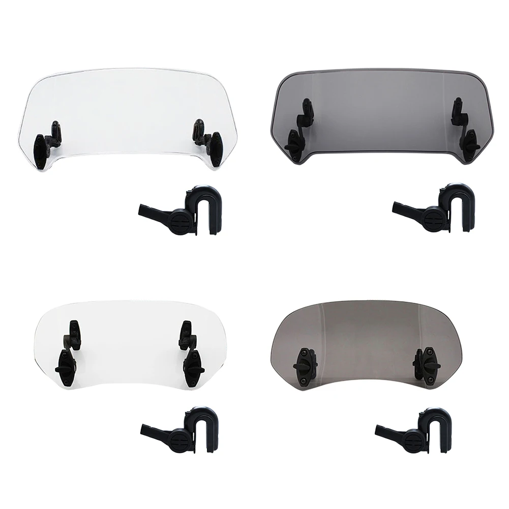 Universal Motorcycle Windscreen Adjustable Rain Goggle Clamp-On Motorcycle Deflector Extension Motorcycle Conversion Accessories