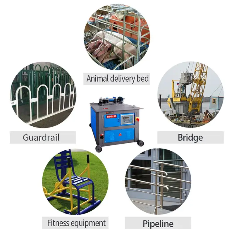 customized New Automatic CNC Alloy Stainless Steel PVC Aluminum Pipe Bending Machine with Motor Pump Bearing Engine