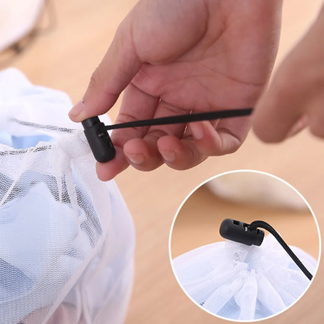 Drawstring Fine Mesh Laundry Bag for For washing Machine Good Protector for Sweaters Lingerie Underwear Small Size