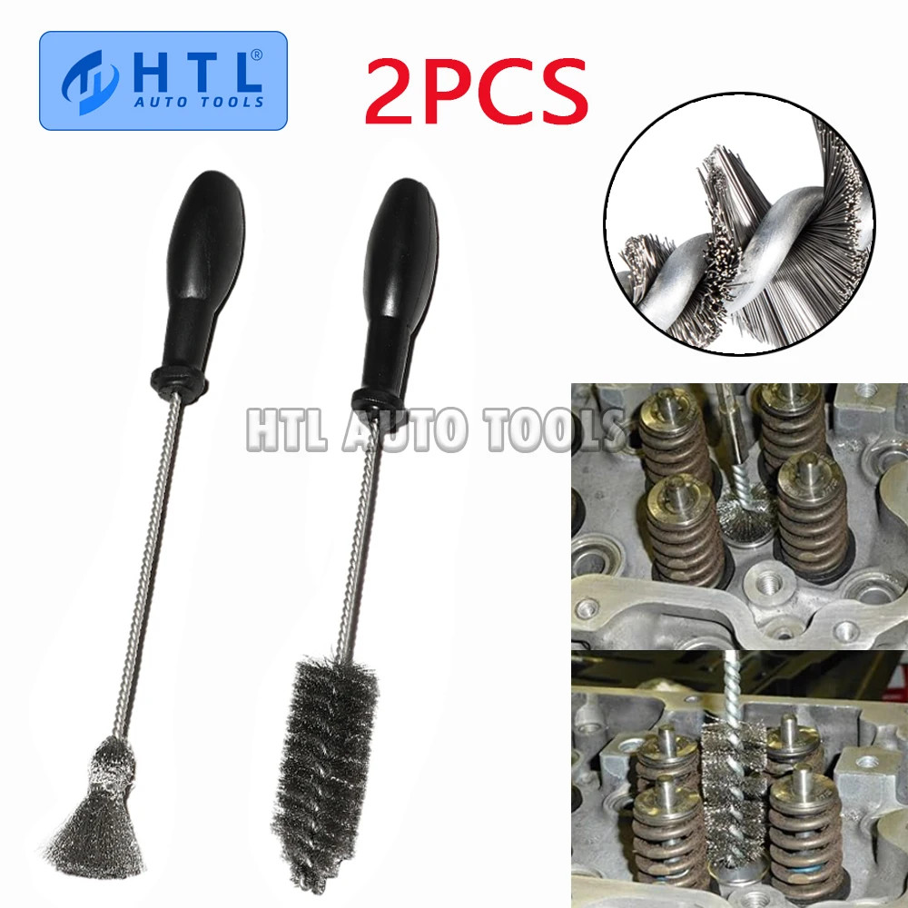 2szt Zestaw szczotek do czyszczenia tulei wtryskiwacza do Ford Powerstroke 7.3L 6.0L 6.4L 6.7L 1994-2018 Caterpillar 3126 C7 C9