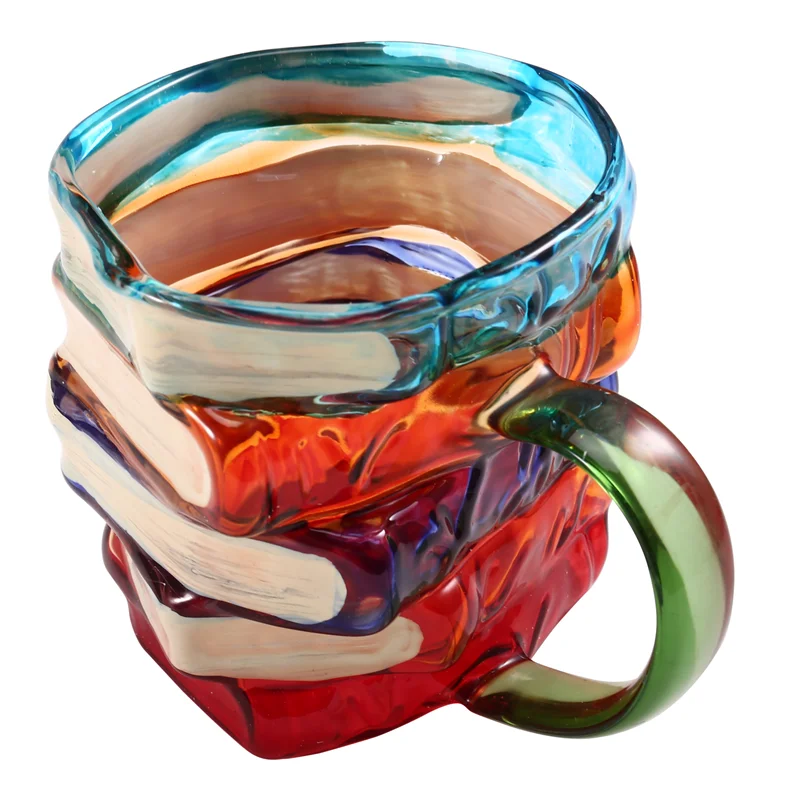 

【Ценная цена!】3D книжный стек, кофейные кружки, новинка, 3D-раскрашенные книги, кофейная кружка, коллекция подарков для любителей книг