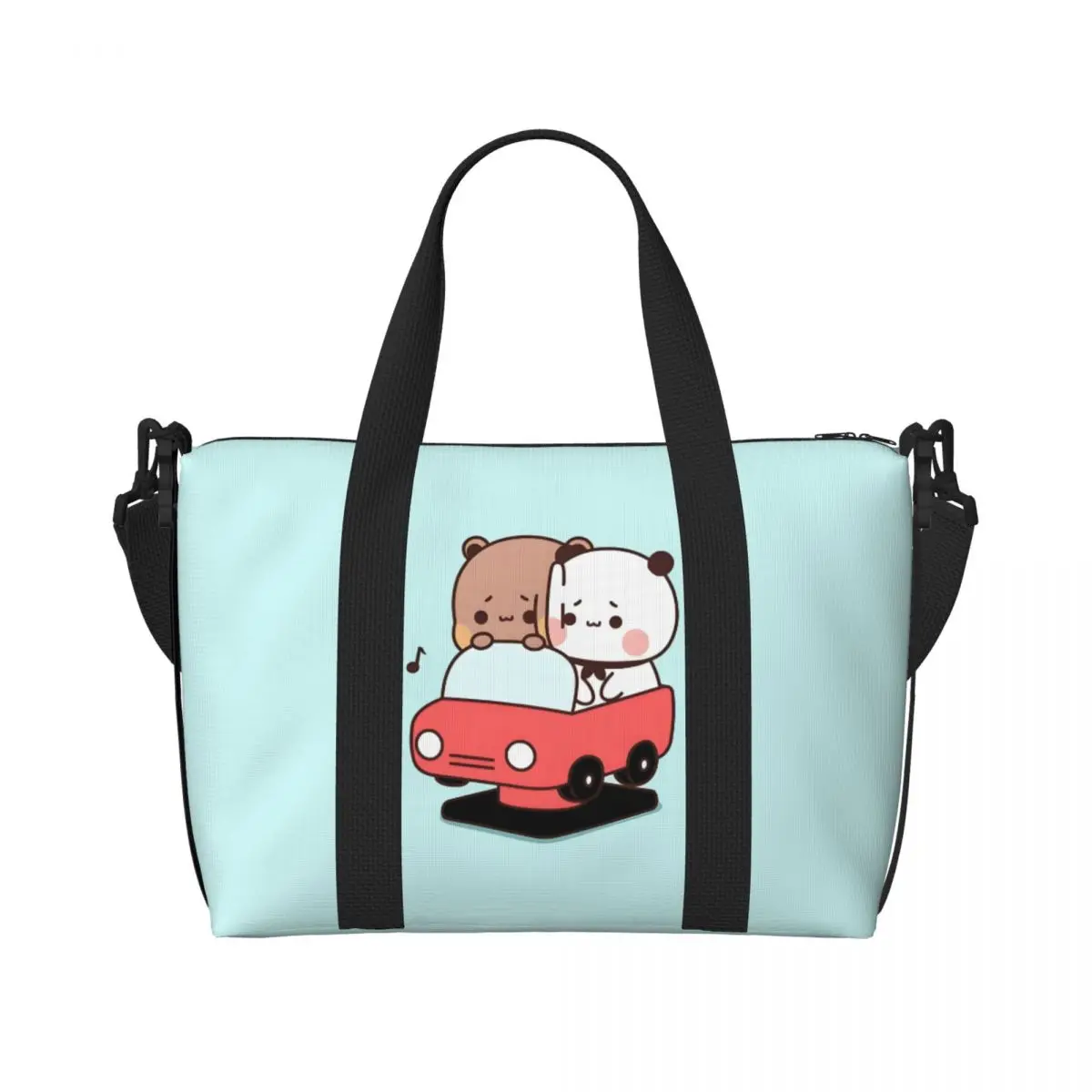 

Custom Bubu Dudu Beach Tote Bag Women Extra Large Gym Carry On Kawaii Travel Shopping Bags