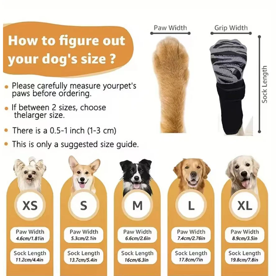المضادة للانزلاق كلب الجوارب باو حامي الجر التحكم قابل للتعديل ملابس داخلية محبوك جوارب الحيوانات الأليفة آلة قابل للغسل 4 قطعة/الحزمة #2