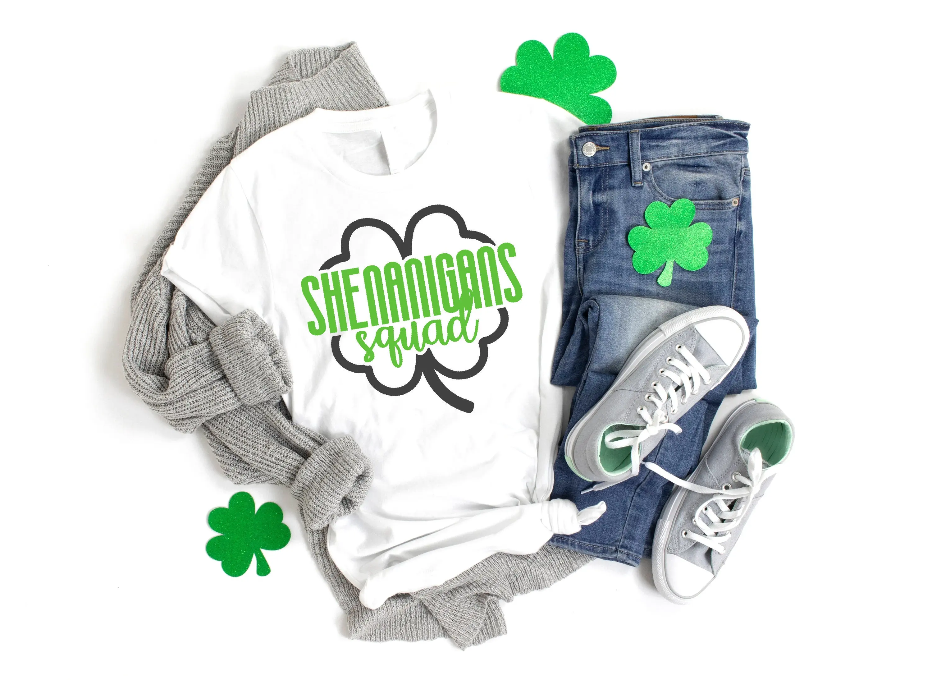 St Patricks Day Matching T Shirt Funny Irish Celebration Shenanigans Squad Party Drinking Team Paddy