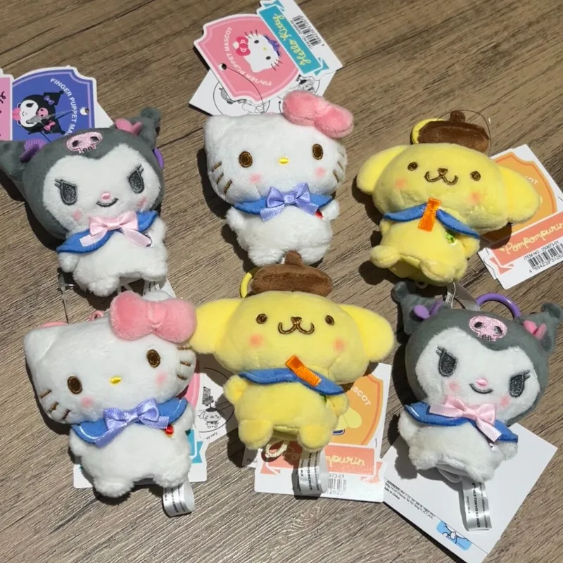 かわいいサンリオ指ぬいぐるみ 小さなぬいぐるみペンダント カワイイ セーラーカラー クロミ メロディ ポムポムプリン ハンギョドン ミニ ふわふわバッグチャーム