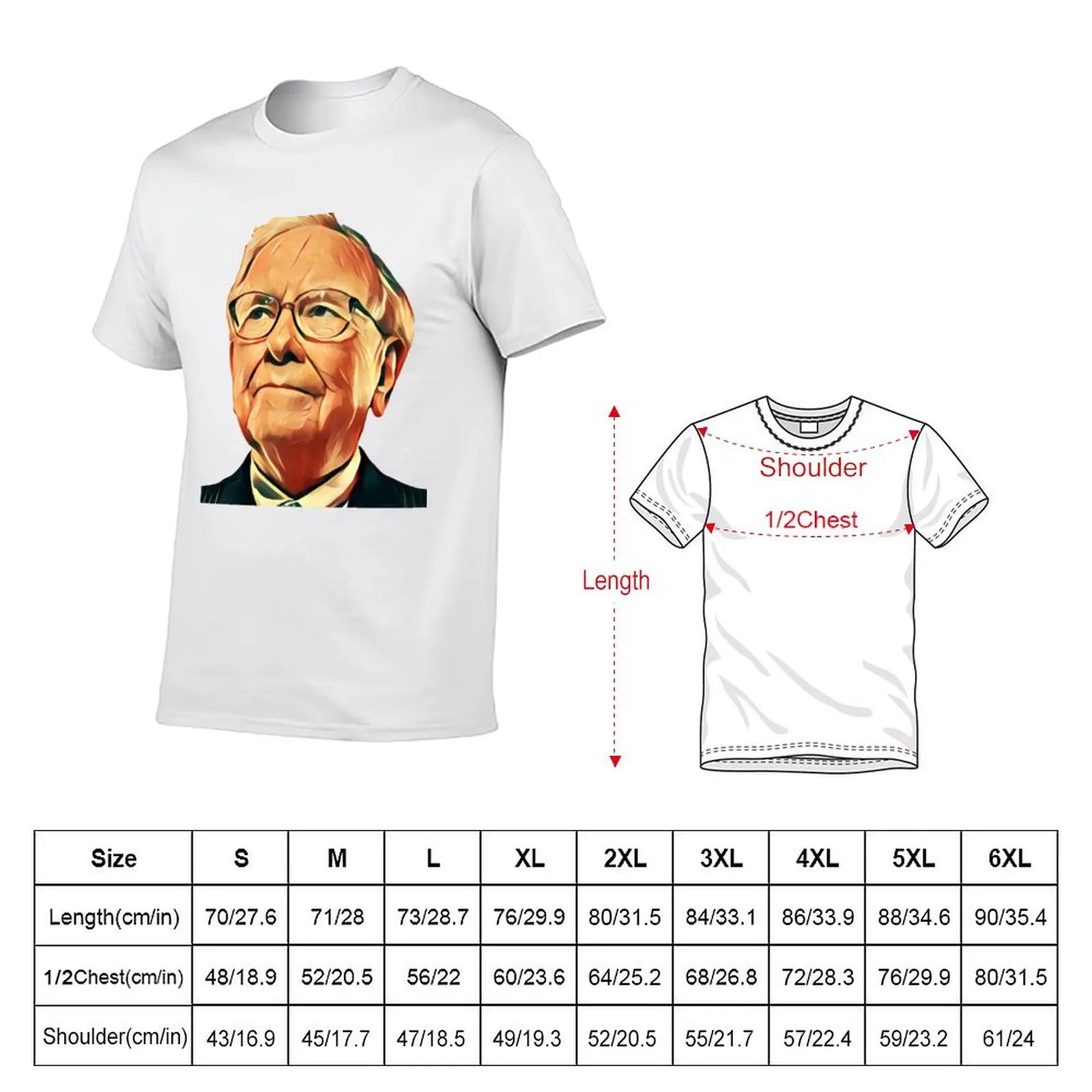 warren-buffett T-Shirt Athletic Fit Sports Short Sleeve Top