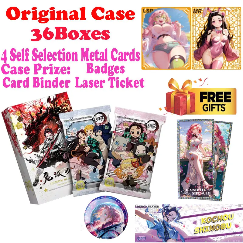 2024 Newest Case Wholesale Demon Slayer Wedding Set Japanese Anime Trading Mitsuri Tanjiro CCG TCG Hobbies Gift