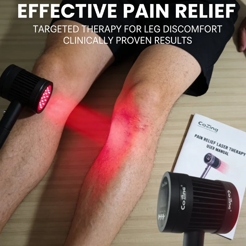 Best 5W Dual Wavelength Cold Laser Machine, 6x808nm 19x650nm for Deep Tissue Repair Carpal Tunnel Syndrome Sciatica Relief