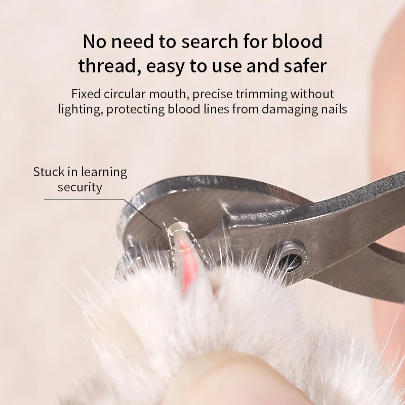 Professionelle Katzen-Nagelknipser für kleine Katzen und Hunde, Edelstahl, Welpenkrallenschneider, Haustier-Nagelpflege-Knipser, Trimmer – Detail 5