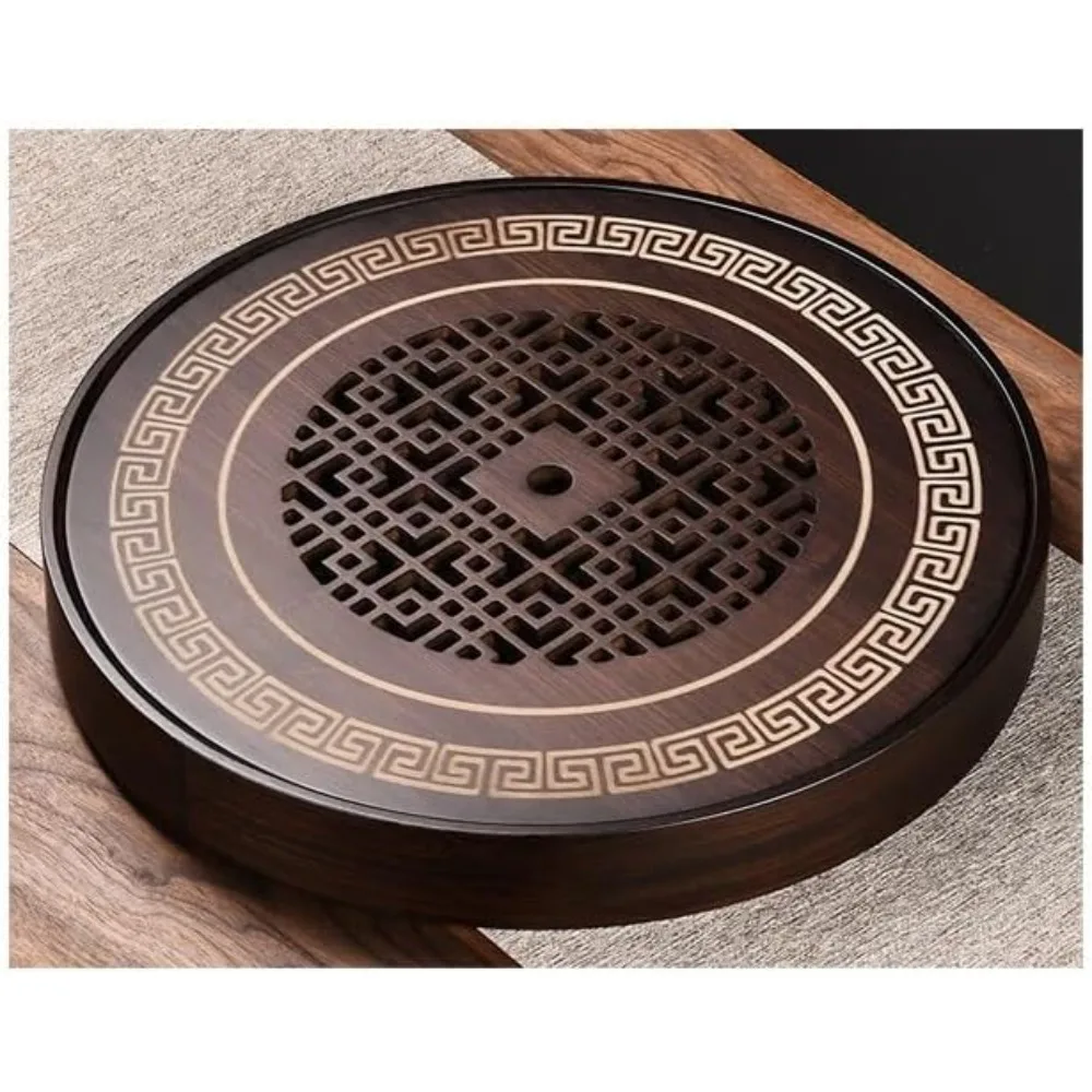 

Tea Table Tray for Coffee Household Chinese Simple Water Storage Drain Tea Sea Retro Small Dry Serving Trays