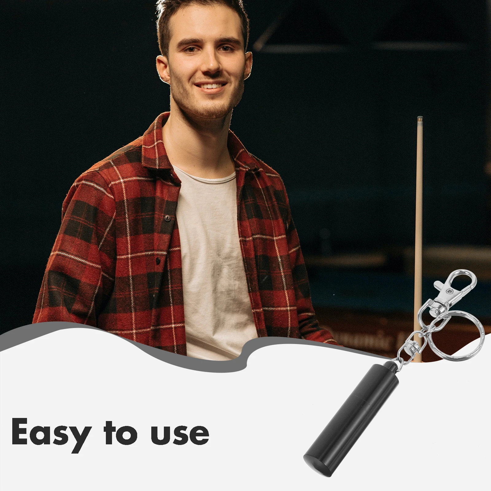 

Pool Cue Tip Shaper Stainless Steel Repair Tool for Billiards Cue Maintenance Professional Tip Reshaping Accessory for Snooker