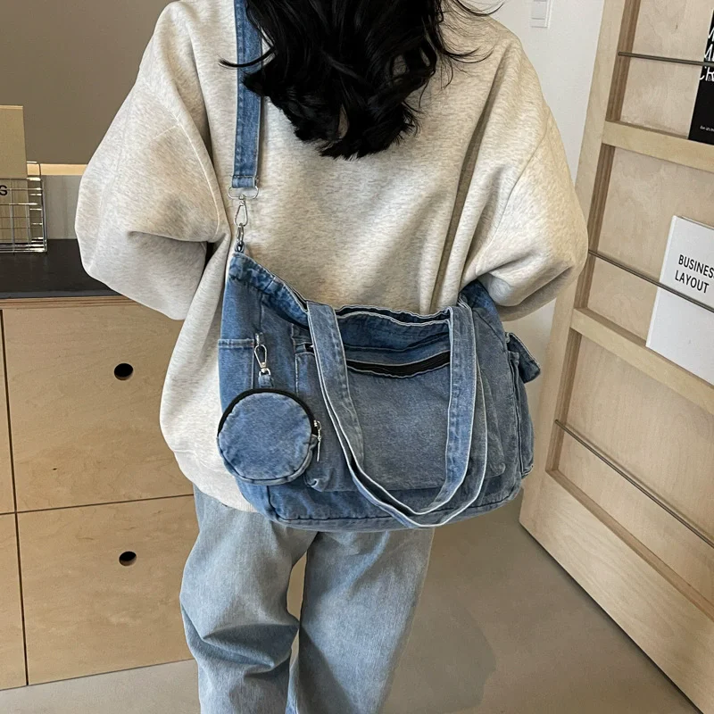 Women's Casual Bag 2025 Summer New Handbags Light Crossbody Shoulder bag Trendy Denim Women's bags purse bolsos para mujer сумка