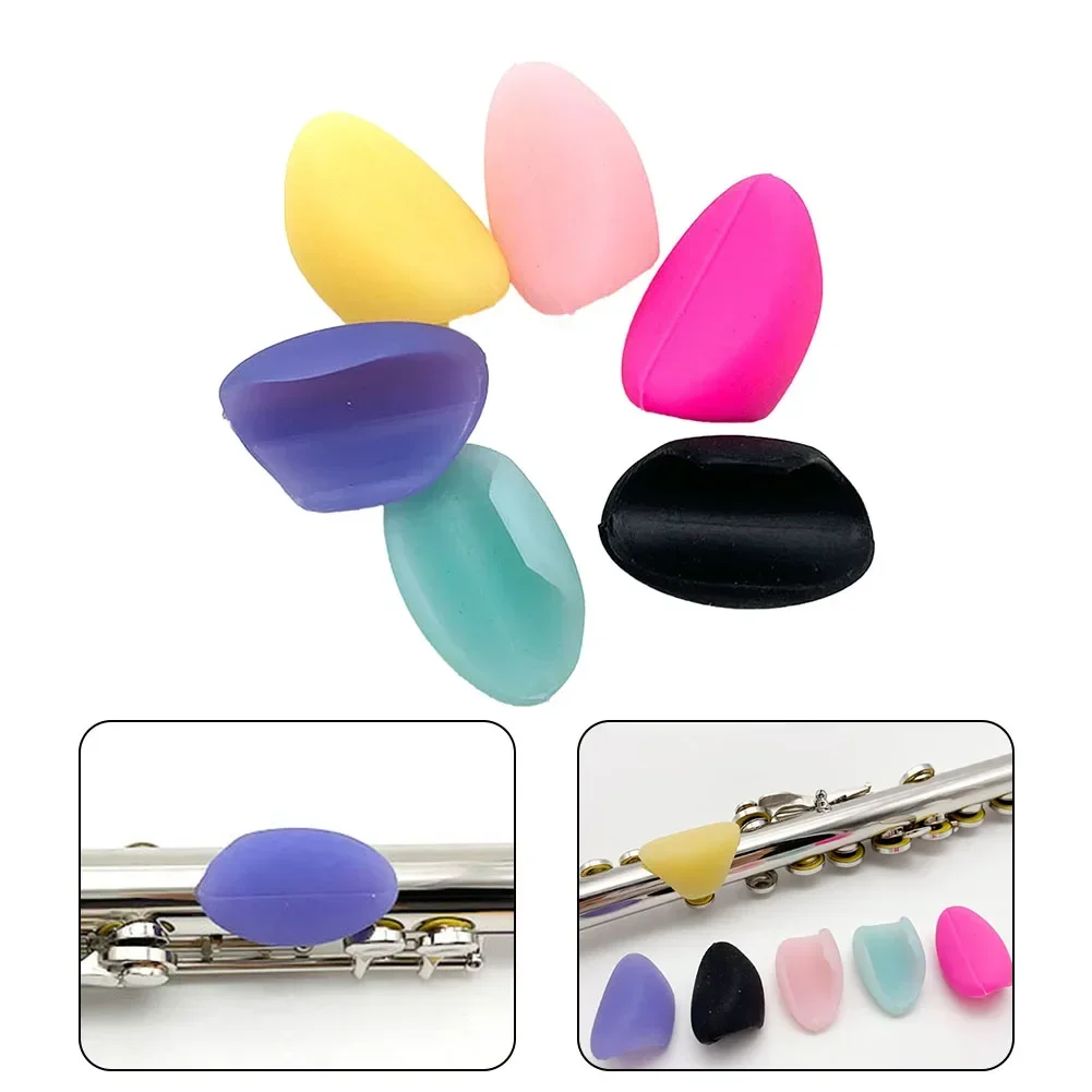 High Quality Flute Finger Rest Pink Purple Flute Hand Rest Finger Silicone Protect Finger Sleeve Locator Maintenance Parts