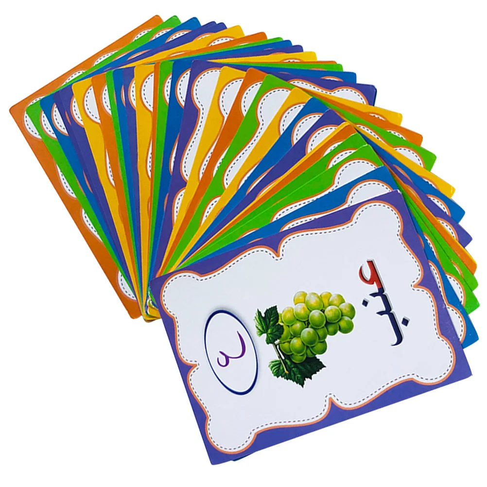 Arabic Language Learning Toys Word Flash Cards Kindergarten Rewritable Educational Sensory Words Games for Paper