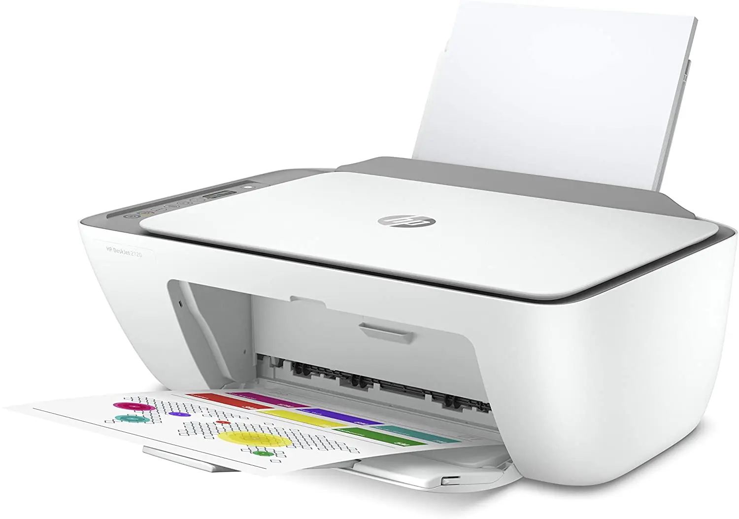 HP DeskJet 2720 All-in-One printer wireless printing, instant ink 2-month trial white print, scan and copy Wi-Fi USB