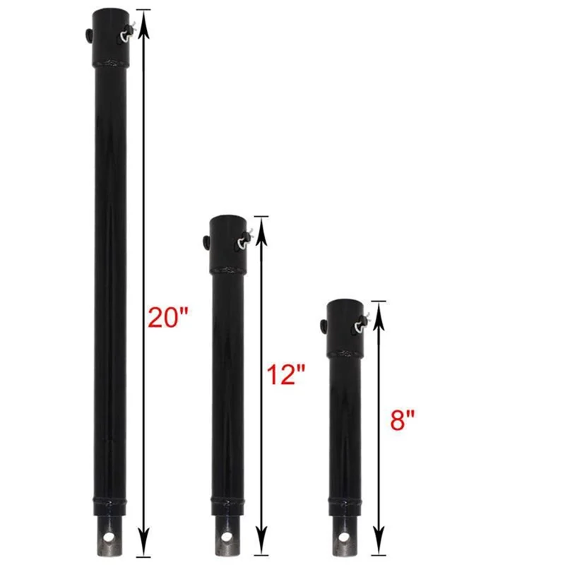 MAKE-3PCS Auger Extension เจาะ Bits, 3/4In Shaft Earth Auger เจาะ Bit Extension, สวนเกลียวรูเจาะ Bit Extension Rod Du