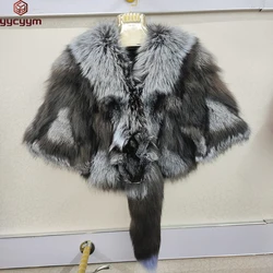 Fashion Winter Warm Women Coat Natural Fox Fur Coat Real Fox Fur jacket Winter Thick Warm Jackets Vest Custom Made xxxxxl