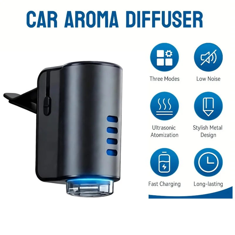 2026 New Car Air Aromatherapy Diffuser Air Fresheners Humidifier Aromatherapy Freshener Removing Odors Car Interior Accessories