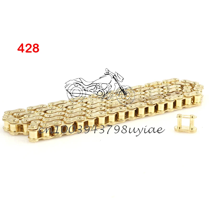 

428 golden chains 102L/104L/108L/126L/140L Link Drive Chain suitable for 110cc-250cc ATV UTV Kart Dirt pit bike Motorcycle