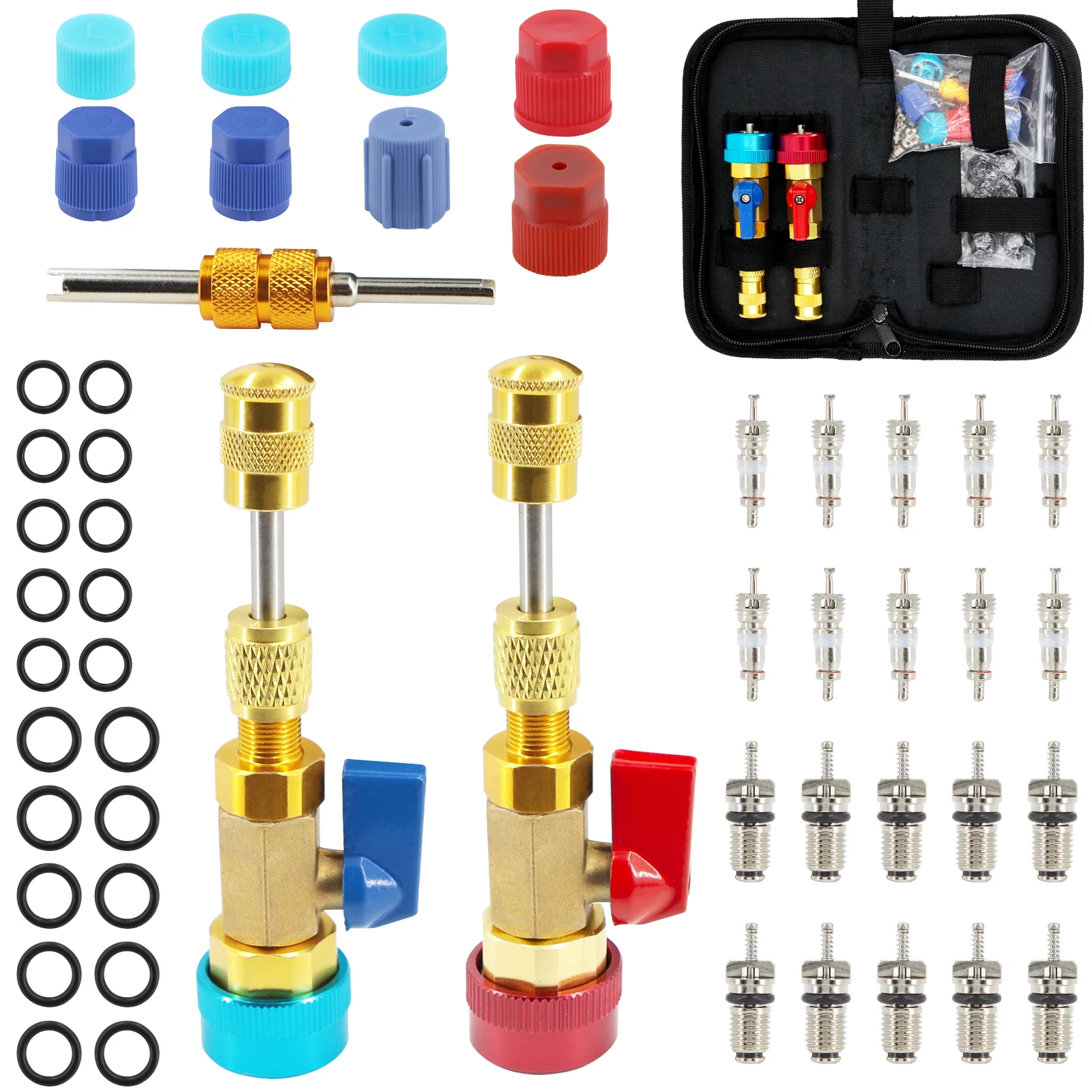 

Устройство для удаления сердечника клапана R134a, автомобильный кондиционер, инструмент для быстрой высокого и низкого давления, инструмент для ремонта, сердечники холодильных клапанов, колпачки кондиционера