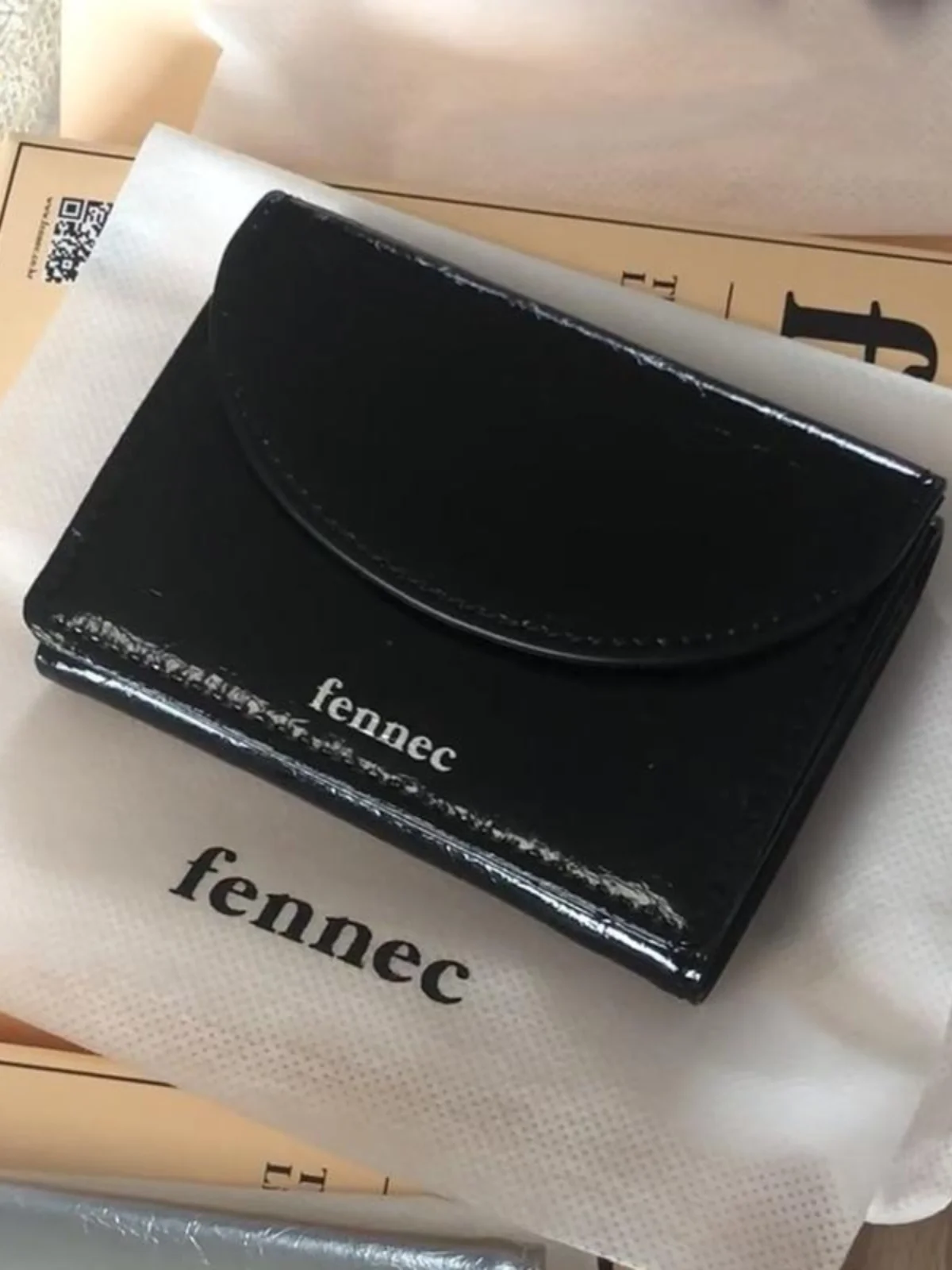 Card Holder 2024 New South korea Fennec  Design Wallet Women Genuine Leather ID Card Holder Mini Wallet