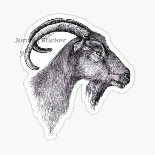 

Creative Cartoon Goat Car Stickers Vinyl Self-Adhesive Waterproof Decal Creative Sticker Car Accessories Decoration