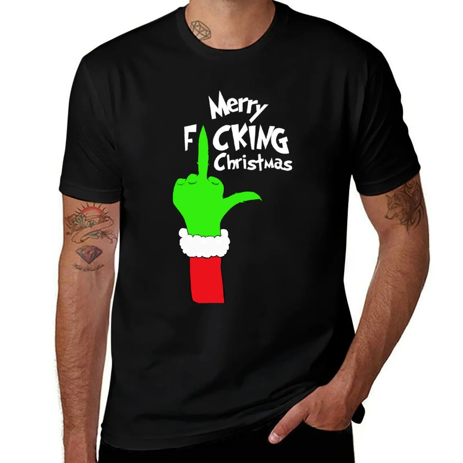 

Merry F'n Christmas T-Shirt mens graphic t shirts man tshirt