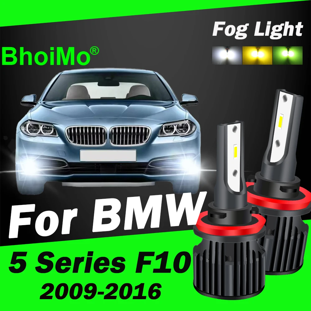 

BhoiMo For BMW 5 Series F10 Front Fog Lamp 2010 2009 2011 2012 2013 2014 2015 2016 Auto Bulb Car Led Lights
