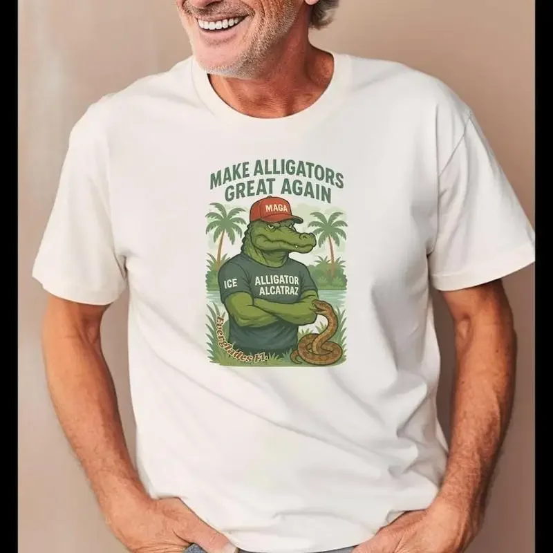 Alligator Alcatraz T Shirt For Political Fans Gifts Republicans And Fan