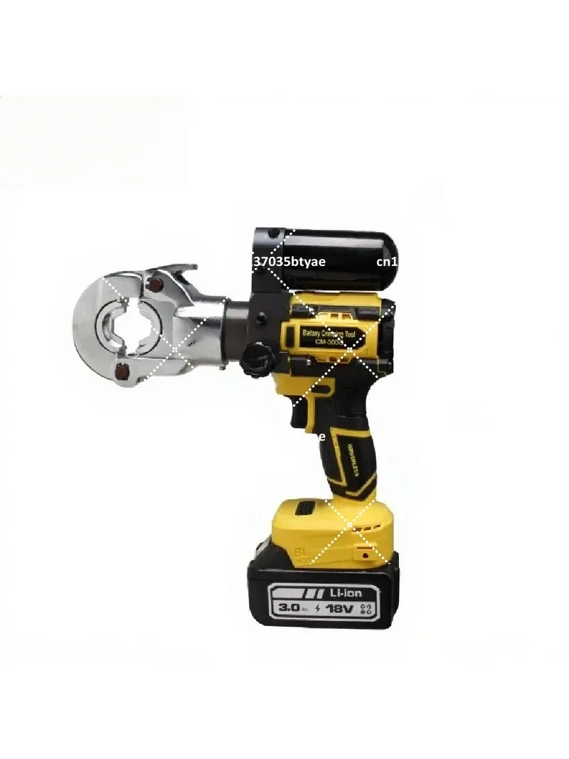 Electric Crimping Tool 12V Battery Powered Hydraulic Wire Crimper with Cable Cutter