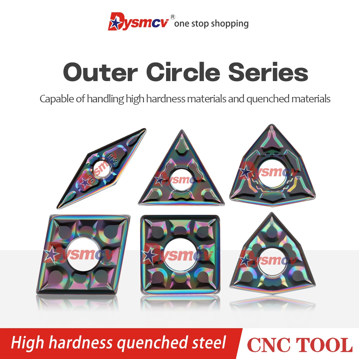 

Seven Color Quenched Steel Special Turning Tool TNMG WNMG SNMG CNC Blade High Hardness Wear-resistant Outer Circle Lathe Inserts