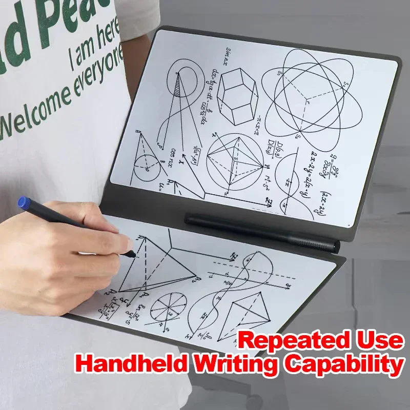Repeatable A5 Whiteboard Notebook Set PU Double sided Whiteboard Portable Manuscript Notebook, Writing Board, Notebook