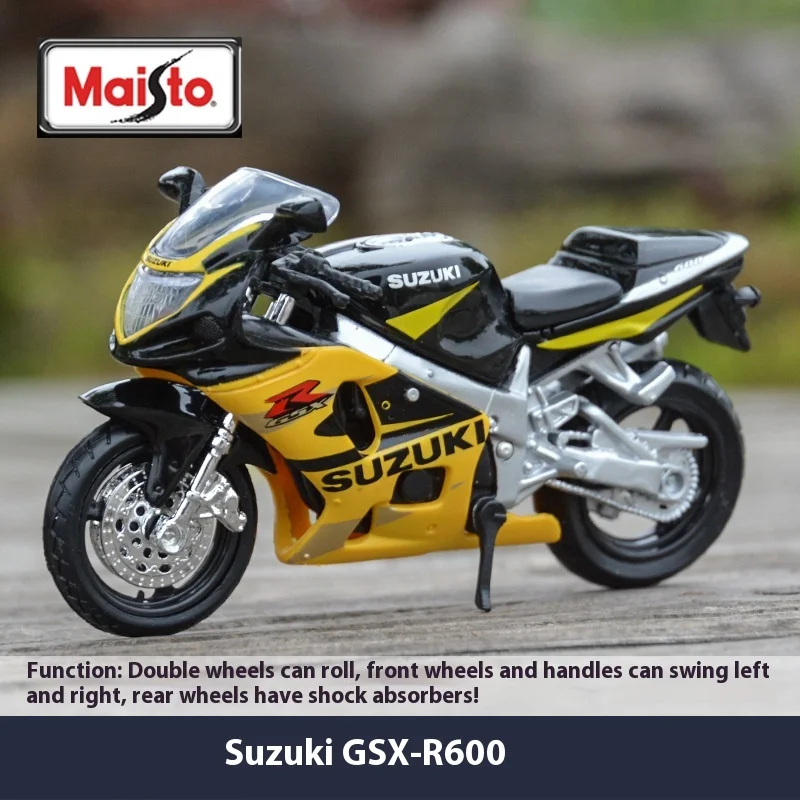 Suzuki GSX-R1000 Highway maisto 1:18 Locomotive Simulation Alloy Motorcycle Deletion Model with Base Gift Ornaments