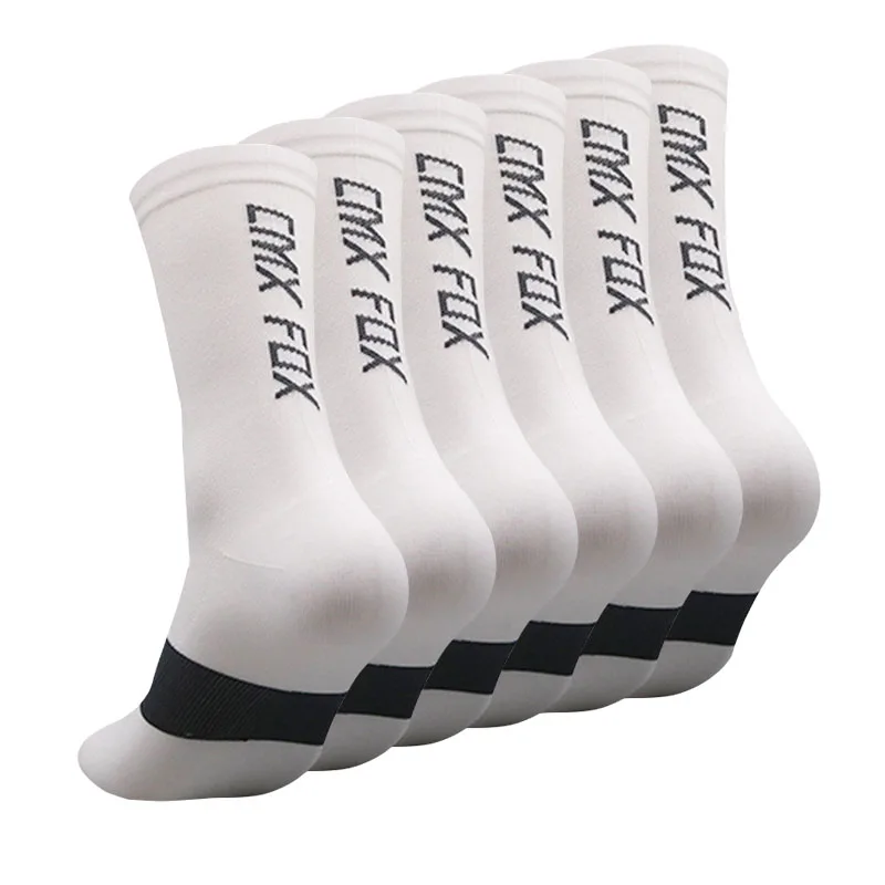 

Cycling socks compression sports crew running socks men's women's hiking biking exercise mountaineering 6 pairs set