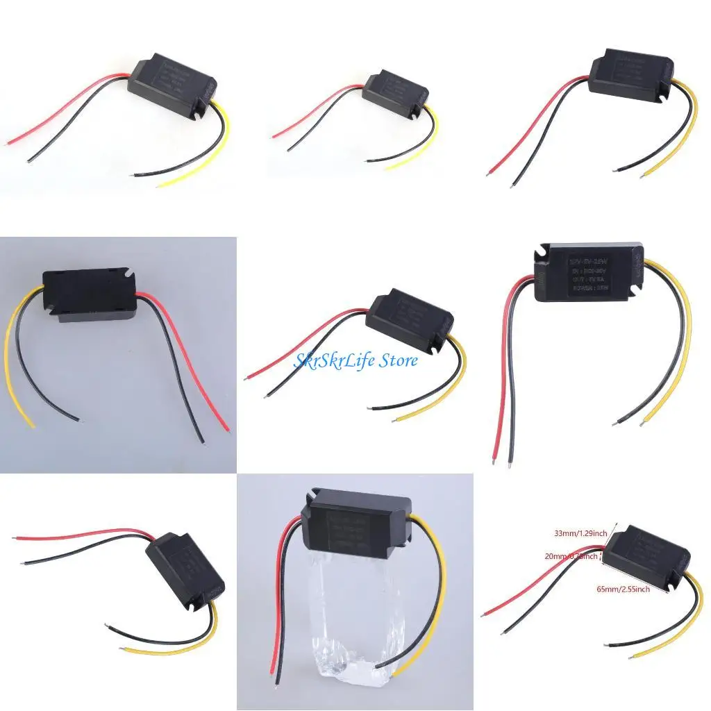 

E65E DC9V-30V to 5V5A 25W Adaptive DCDC Converter Power Supply Regulator Module for Security Camera Car Electronics